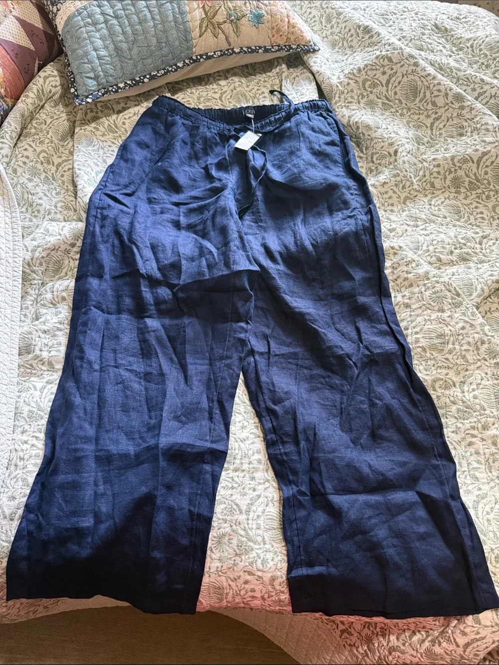 J crew Petite Soleil pant in linen